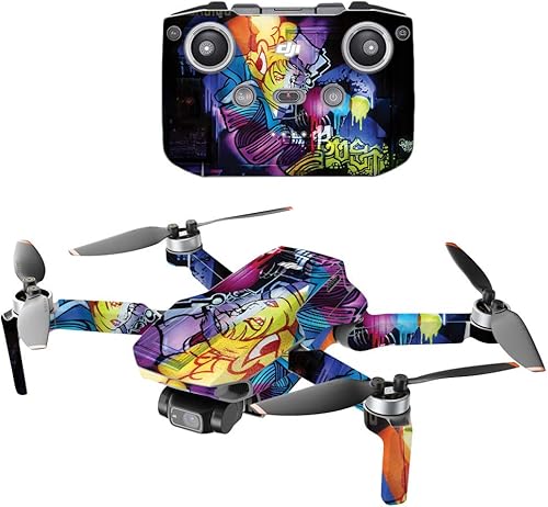 MightySkins - Compatible con DJI Mini 2 Dron portátil - Midnight Mischief  Funda protectora de vinilo duradera y única  Fácil de aplicar y cambiar