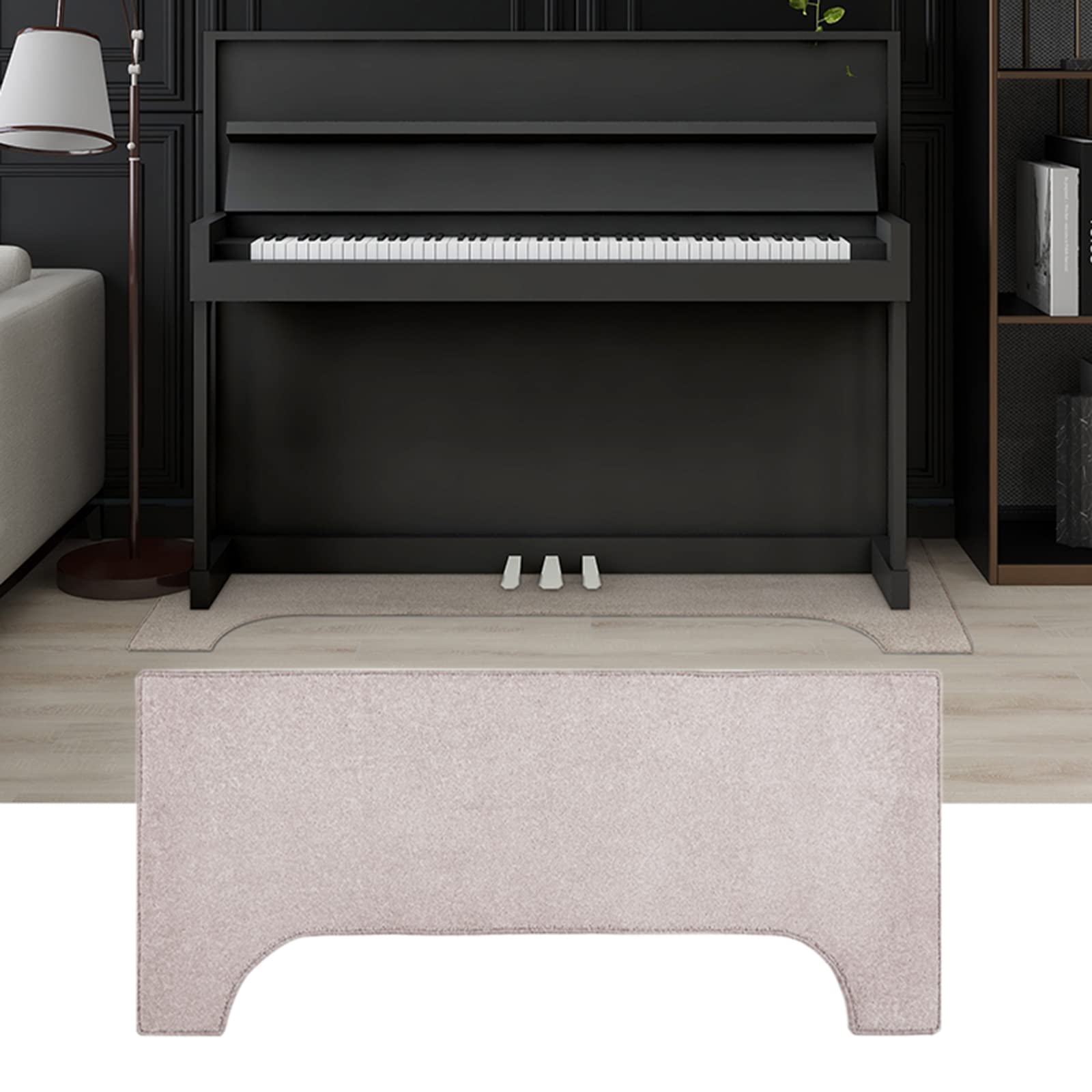 PUIOTEAI PPGE Tapis Insonorisé pour Piano, de Insonorisation Moquette Acoustique/Isolation Phonique/Insonorisant/Isolation Sonore Tapis, Antiderapant Piano 160×70 (C)