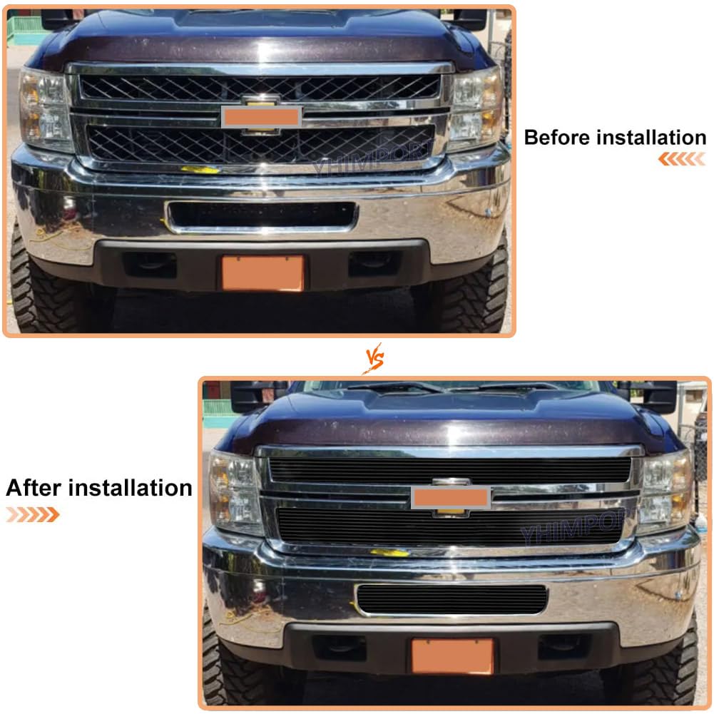 Calcomanías Adhesivas 3D Elevadas Y Fuertes Para Silverado 1500 2500Hd 3500Hd, Color Negro Brillante