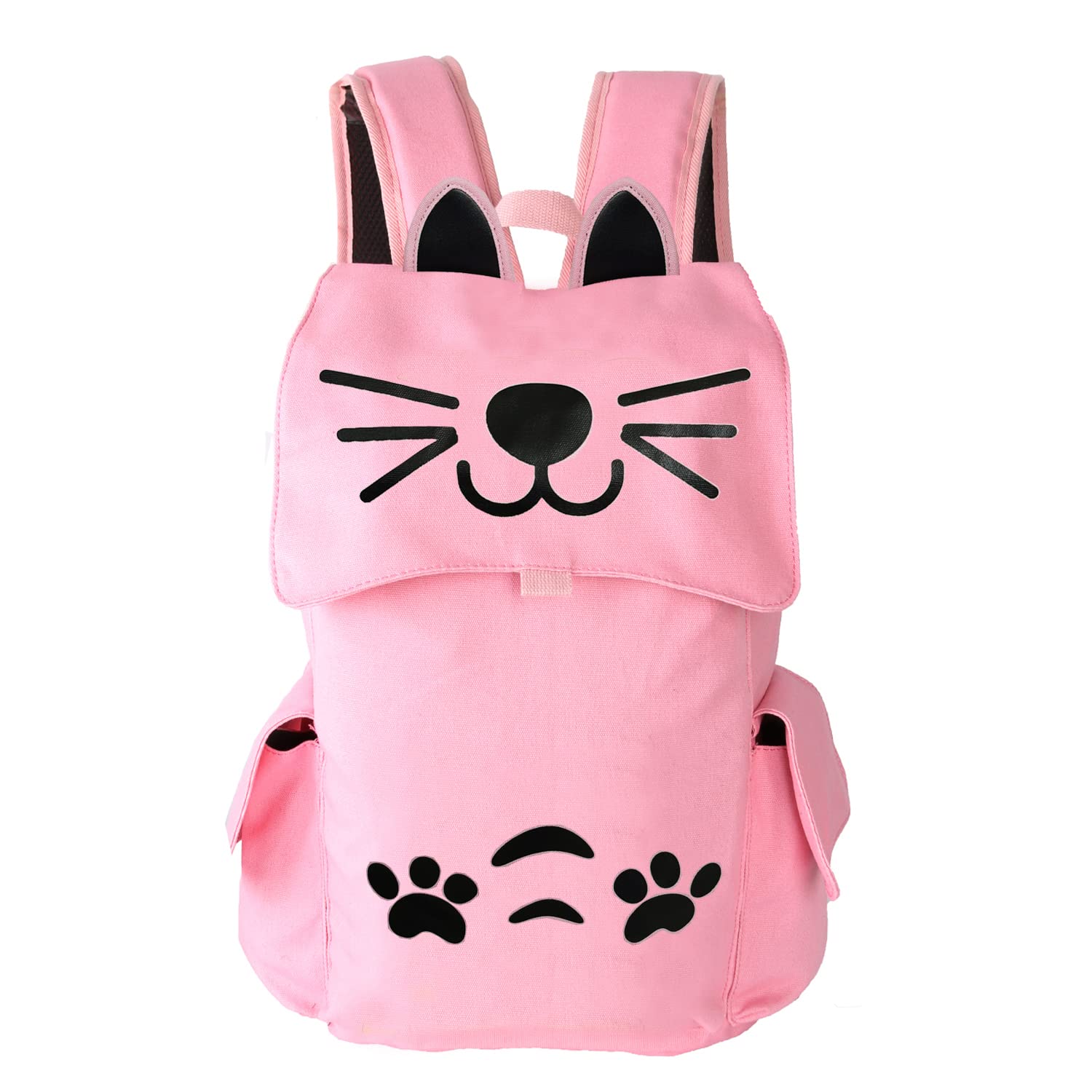 LarswonGirls Backpack, Kids Backpacks for Teen Girls Cute Cat Backpack Kawaii Backpack Kitten Backpack