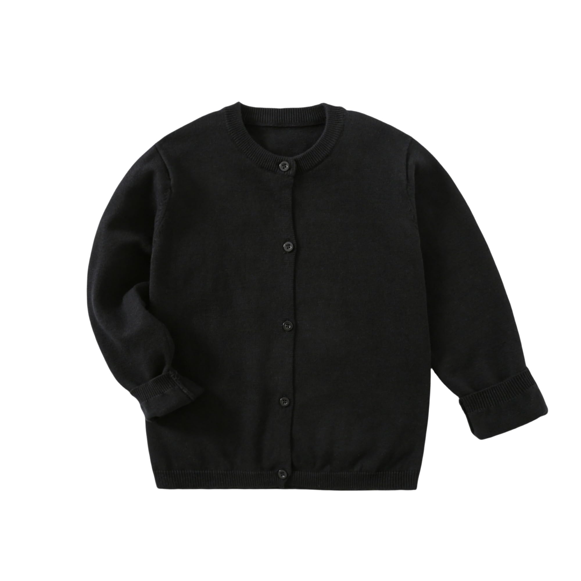 Girls' Cardigans Sweater School Uniforms Cotton Long Sleeve Lightweight Outerwear