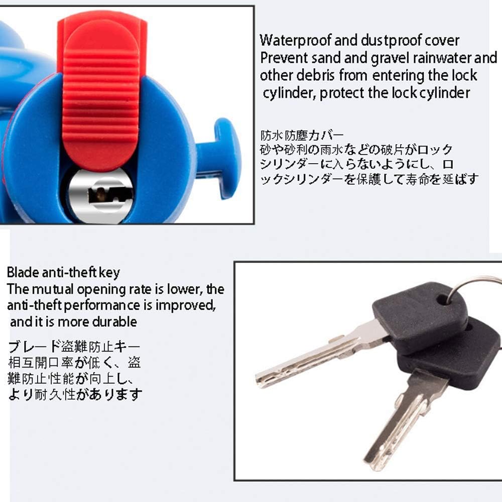 Bike Lock ，Steel Cable Alloy Lock ，Bike Anti-Theft Chain Lock Portable Lengthen 120cm Outdoor Cycling Anti-Shear Lock Anti-Theft Moto Bicycle Steel Wire Chains Lock Door Lock,Pink Lock(Pink)