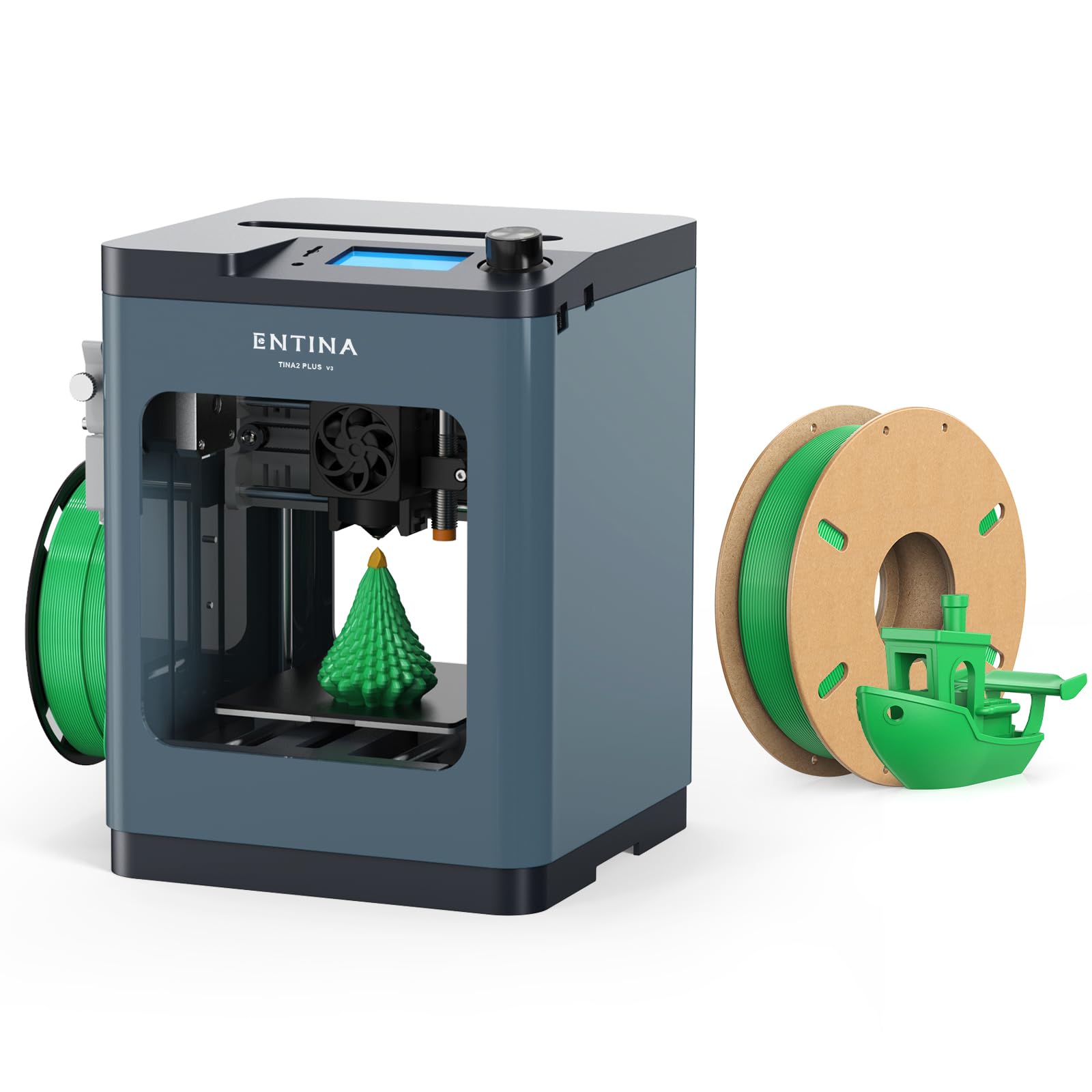 Entina TINA2 Plus V3 & 250g Green High Speed PLA