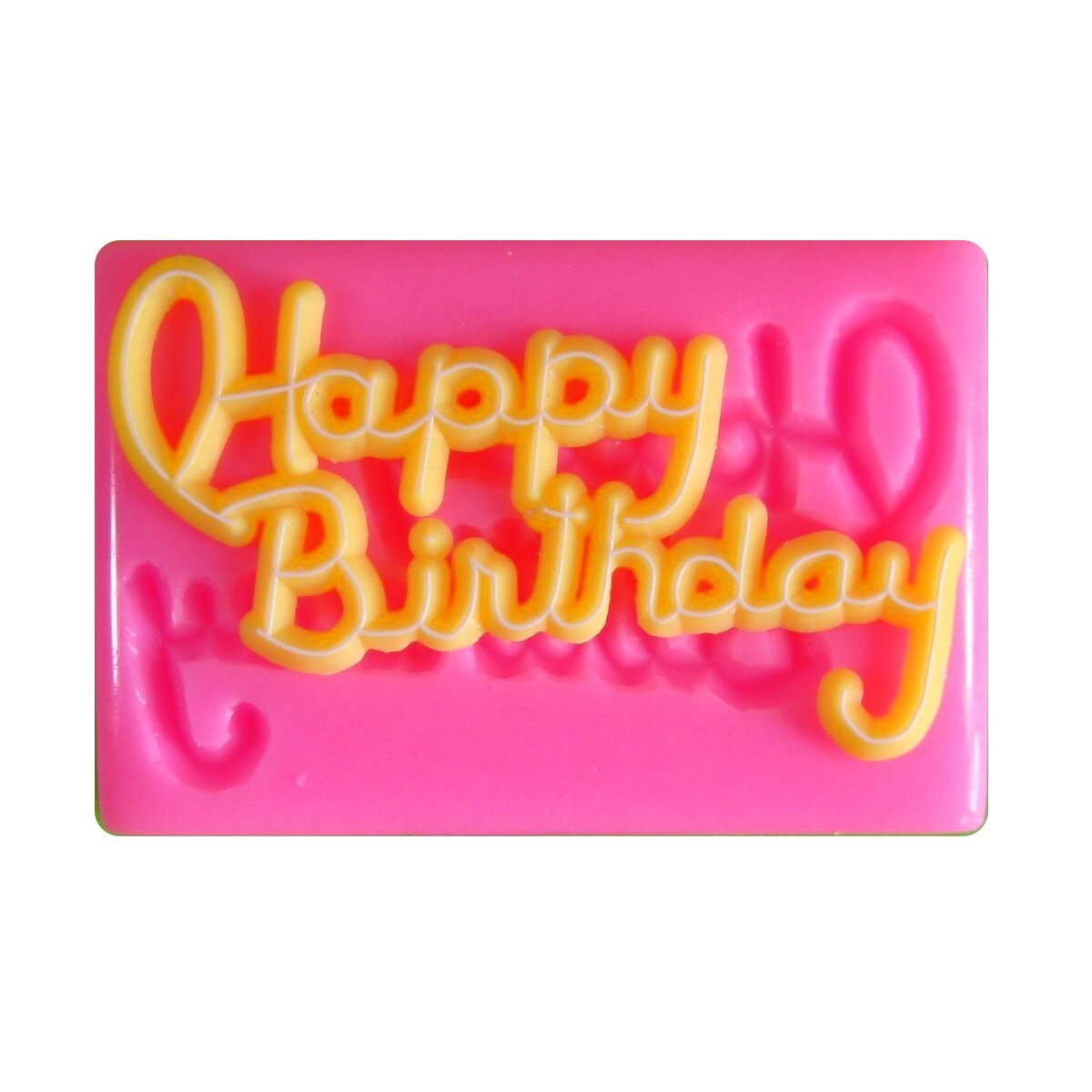 Small Happy Birthday Silicone Mould Mold for Cake Decorating Cake Cupcake Toppers Icing Sugarcraft Tool by Fairie Blessings