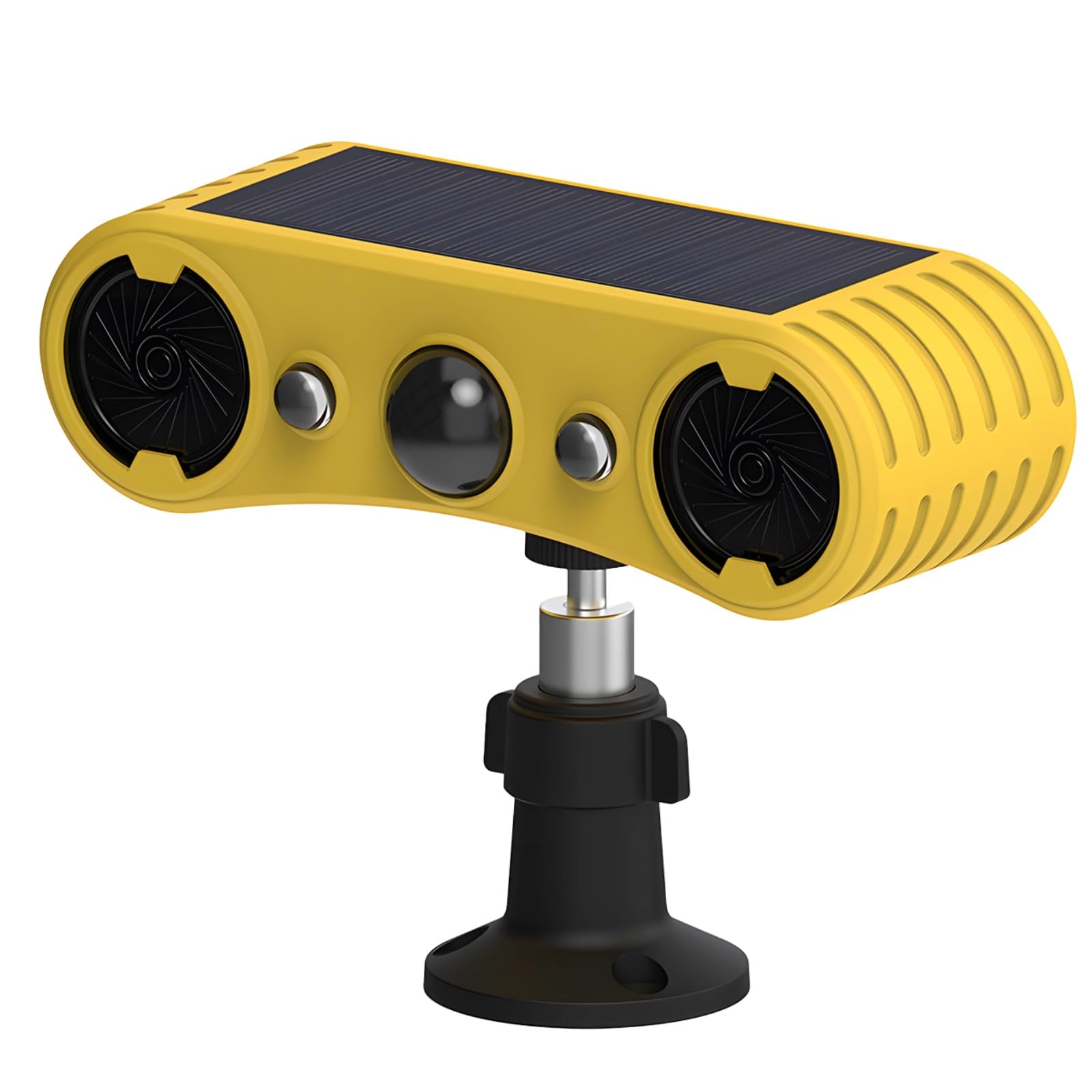 Alarma solar con sensor de movimiento, alarma impermeable para exteriores con 13 alertas de sonido, luces LED rojas y azules duales, detección de movimiento 24/7, instalación inalámbrica, ideal para