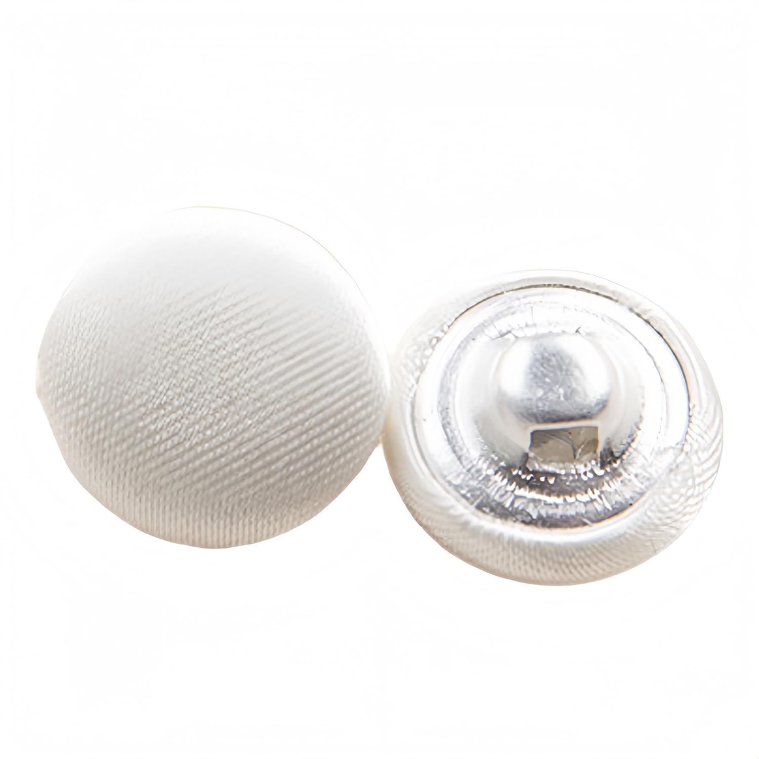 10 Pcs Satin Covered Metal Shank Buttons Cloth Buttons for Wedding Dress Tuxedo Suits