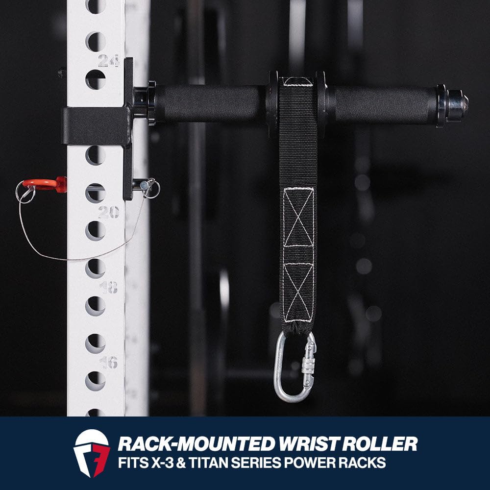 タイタンフィットネス ラックマウント リストローラー Amazon.com : Titan Fitness Rack-Mounted Wrist Roller for X-3