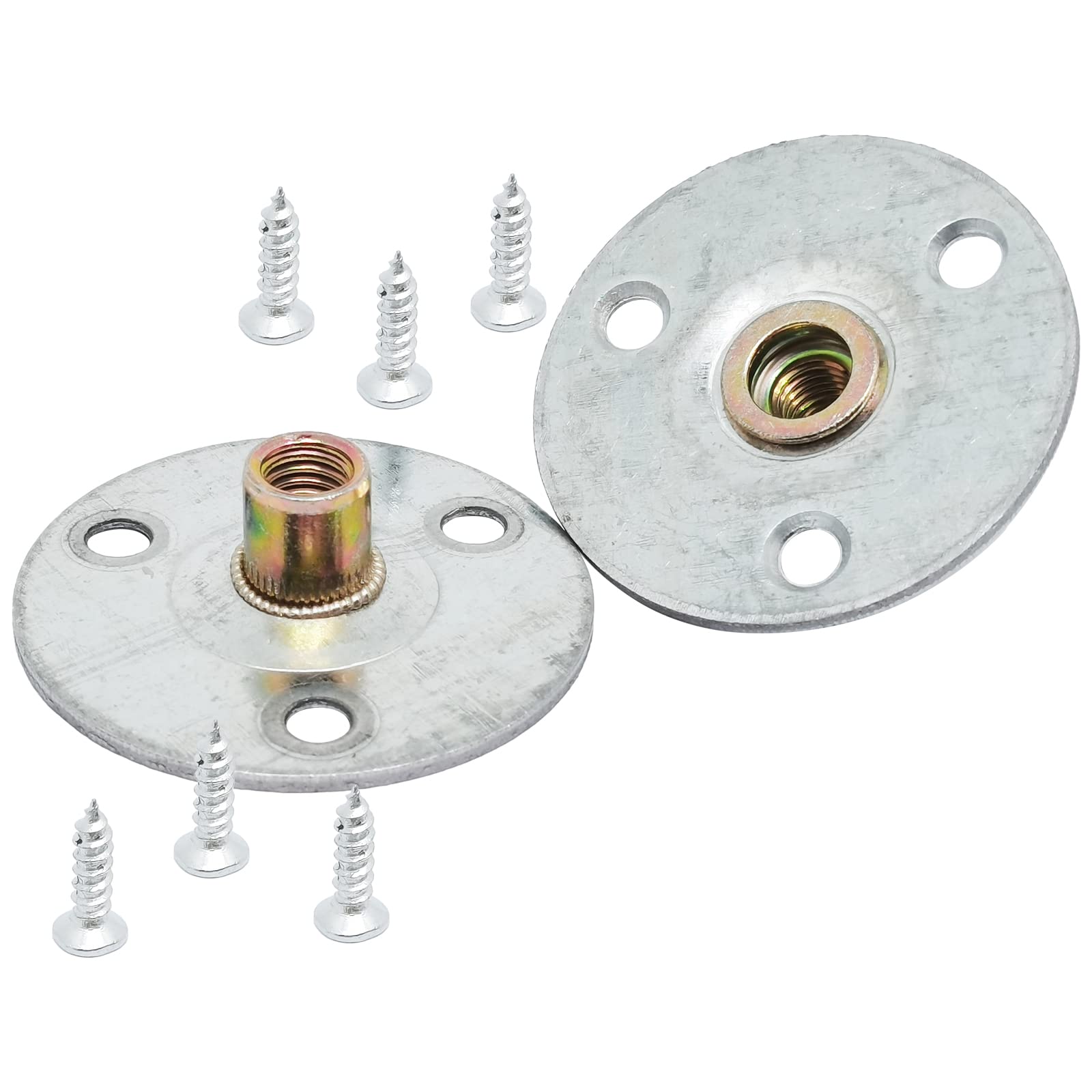 Amazon.com: ERDANER 8set 50mmx50mm Round Metal Plate Nut,T-Nut