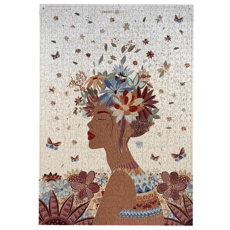 Lebenskompass Puzzle 1000 Teile – 'Morning' Motiv, Mit Goldeffekt, Für Erwachsene & Jugendliche