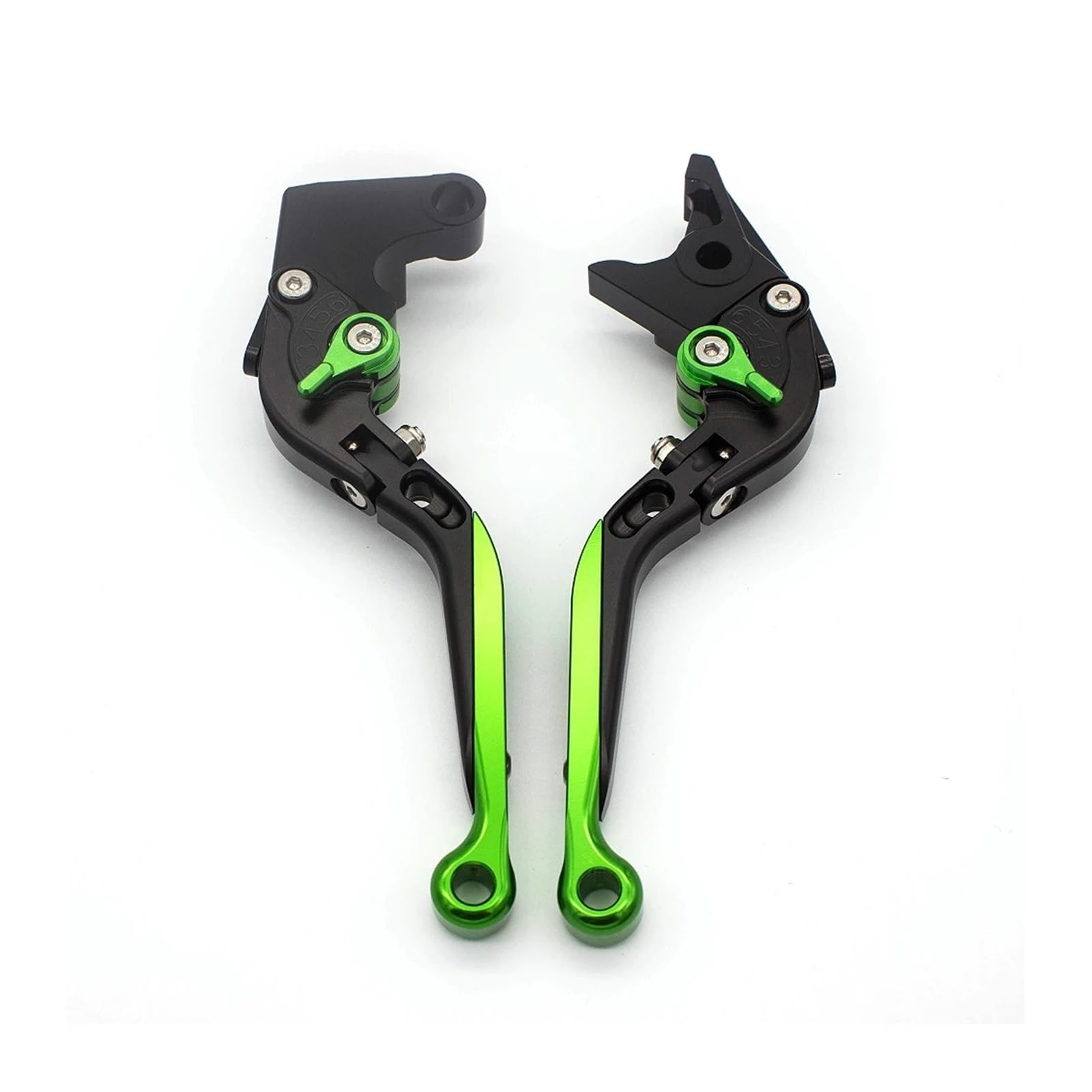 JWQEBNS Motorcycle Brake Clutch Levers for Buell XB12R XB12Ss XB12Scg 2009 CNC Motorcycle Adjustable Folding Extendable Brake Clutch Lever Handle(Fold Extend Green)