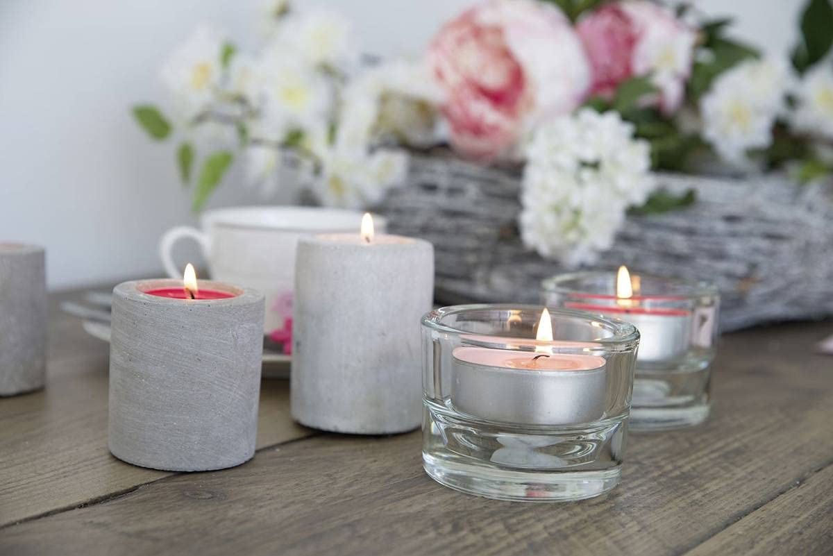 Müller Lot De 24 Tealights Parfumés Anti-Tabac – Bougies Chauffe-Plat 4h Cire Verte, Anti-Goutte Pour Maison & Restauration