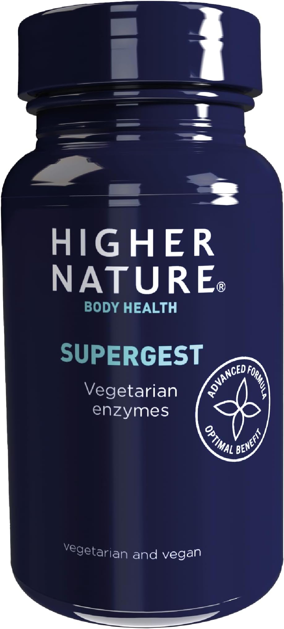 Supergest - Digestive Enzyme Support - Aid Digestion of Fats - Vegetarian & Vegan - 90 Capsules