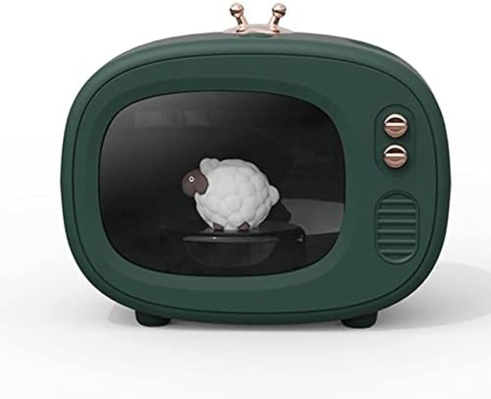 DIE Humidificador Creativo TV Humidificador De Aire Inalámbrico USB Recargable Ultrasónico Difusor De Agua De Niebla Fría con Luz LED Humidificador Lindo para Mascotas,Oveja,Constructive23