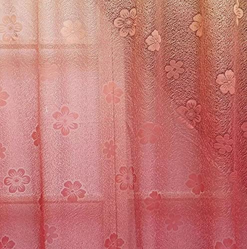 Gohd Golden Ocean Home Decor 20W039 Gohd Fancy Fantasy. 2-Tone Ombre Print Warp Knitted Voile Window Curtain With Attached Fancy Valance And Taffeta Backing. 2Pcs Set. Each Pc 54 Inch Wide X 90 Inch Drop thumb #6