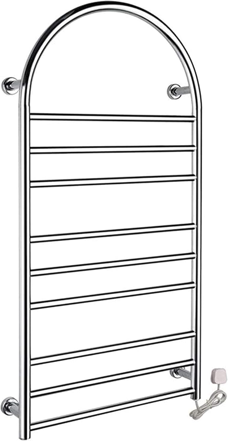 Heated Towel Rail Rails Bathroom Towel Warmer Electric Towel Warmer Wall Mounted Electric Towel Rail The Latest 4Th Generation Electric Towel Rack in 2020 (Size : Plugin)