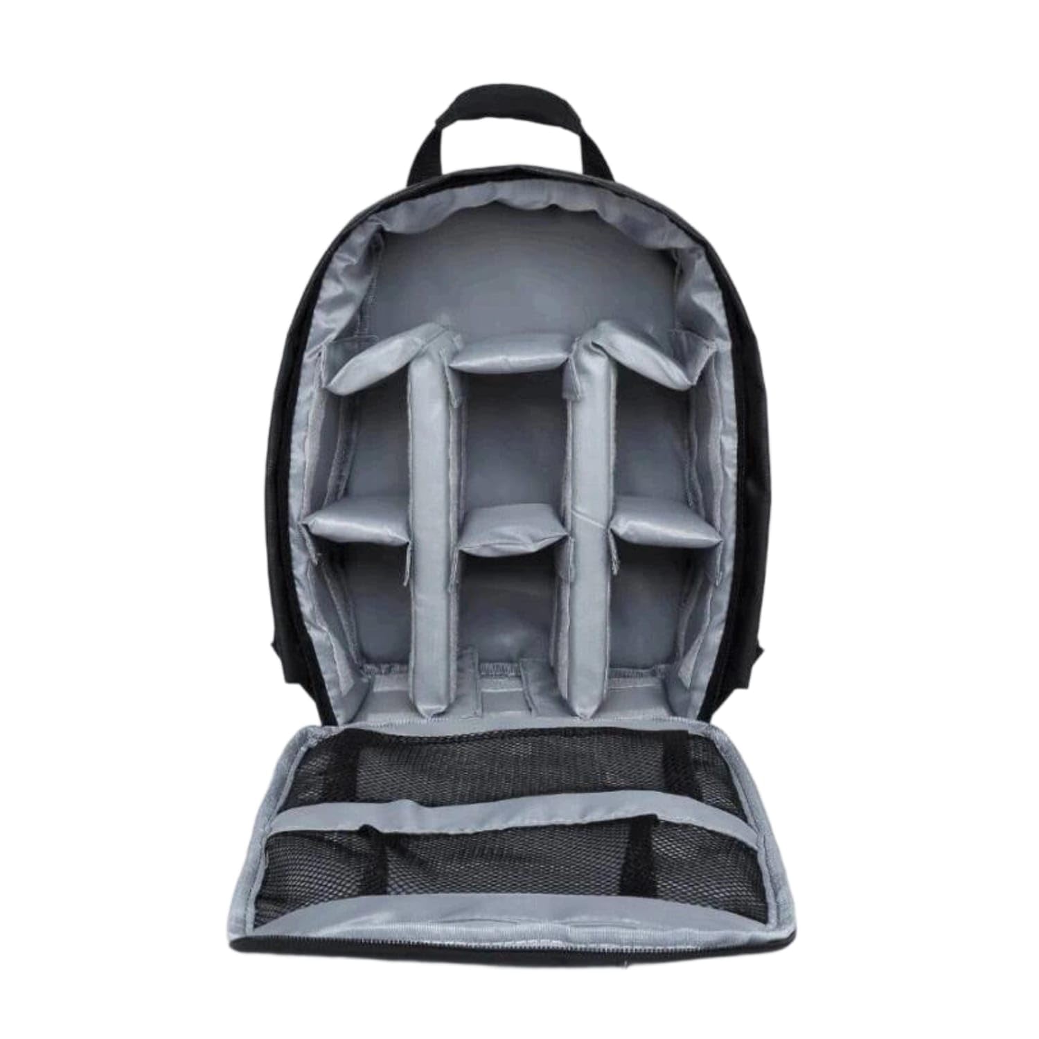 Waterproof Photography Gear Backpack Adjustable Dividers DSLR Camera Bag Shockproof Camera Backpack Wear-Resistant for Photographers, Beginners, Outdoor, Travel, Gray, S|Cases Bags & Covers-image-7