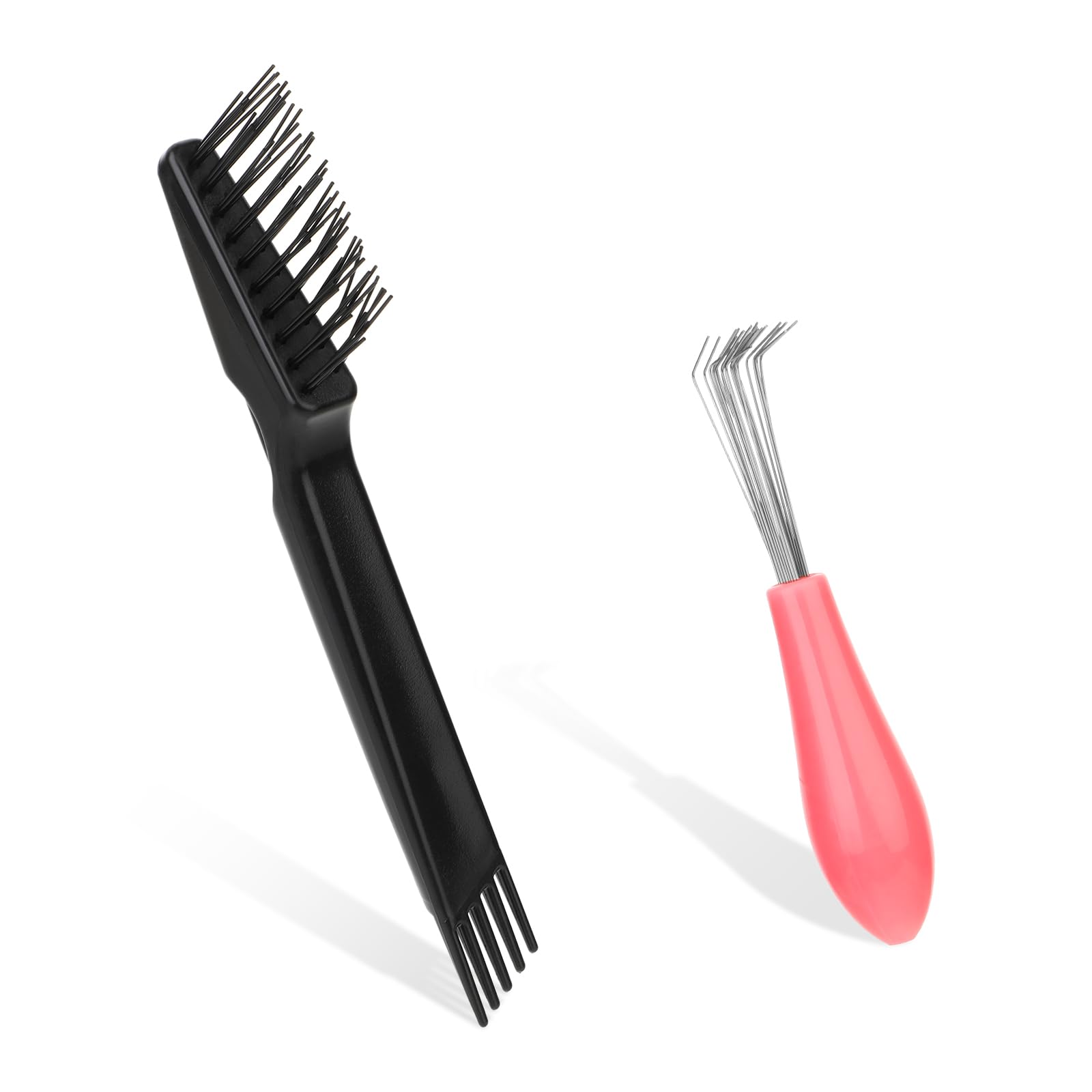 Giantree 2/4 piezas de herramienta de limpieza de cepillo de pelo, cepillo limpiador de peine, rastrillo limpiador de cepillo de pelo, mini removedor de cepillo de pelo para eliminar el polvo del