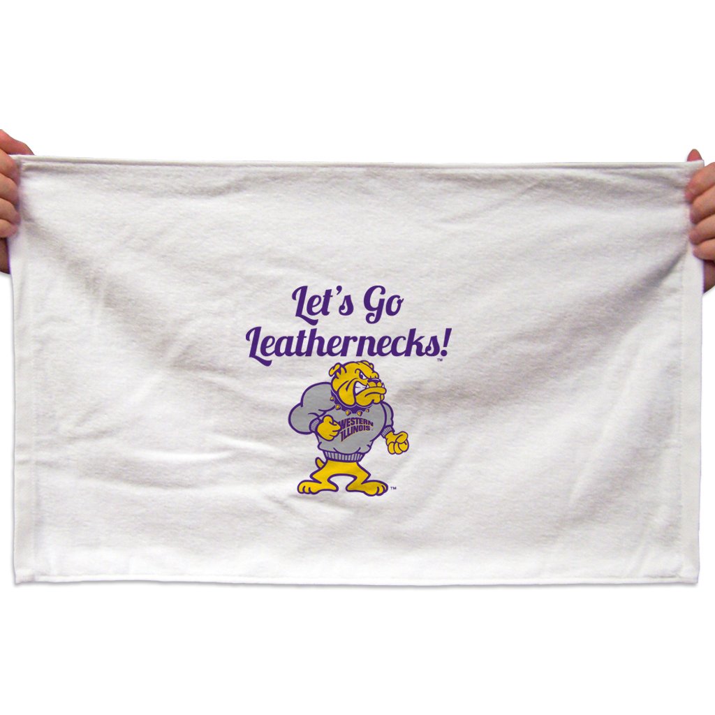 VictoryStore Towels - Western Illinois University Rally Towel,Let's Go Leathernecks, Set of 3