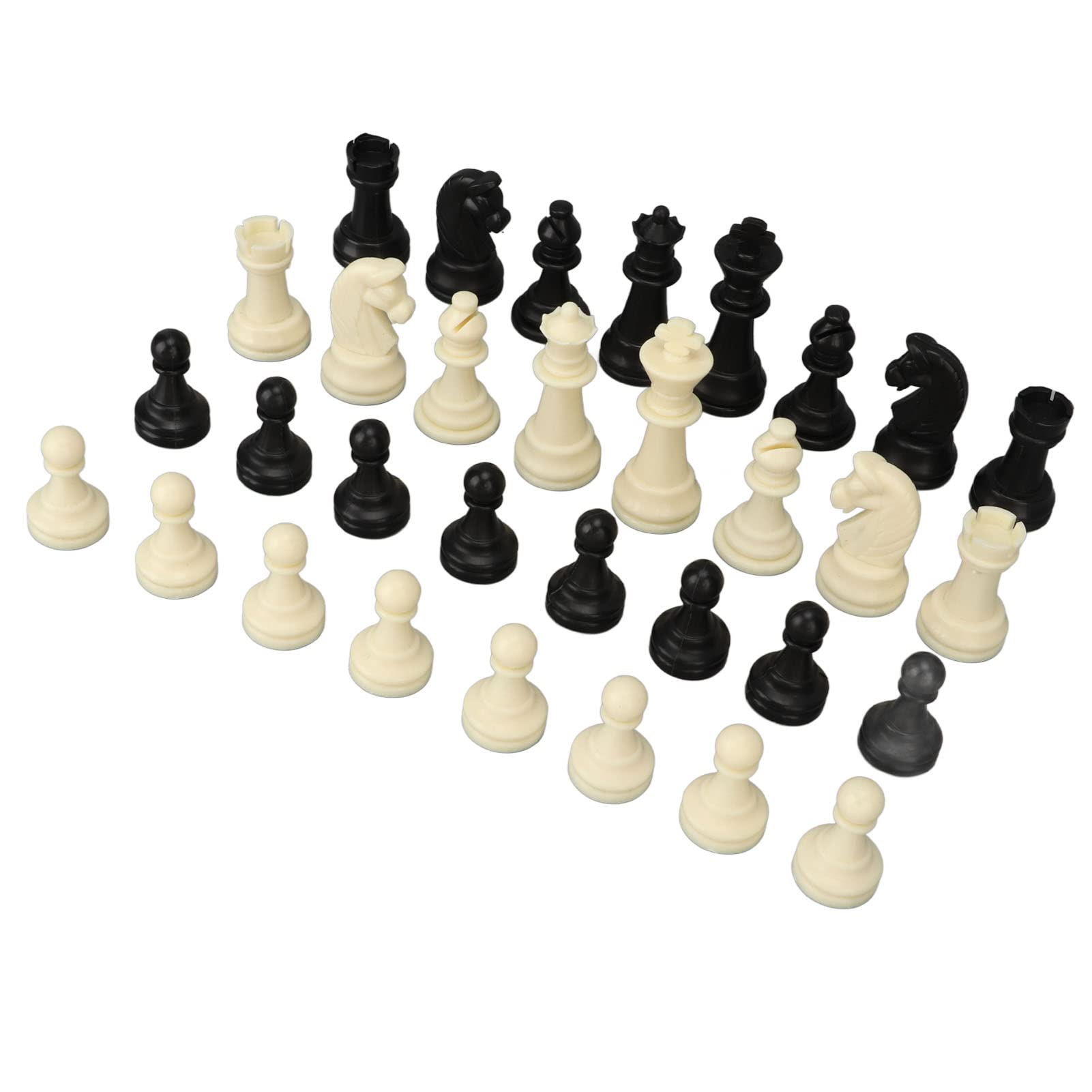 Only Plastic Chess Pieces, Scratch Chess Play Pieces