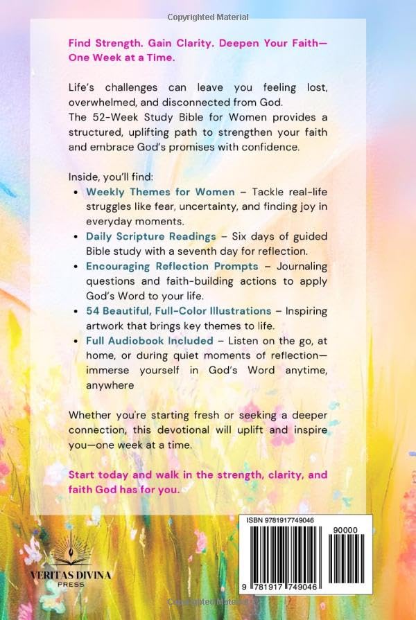 52-Week Study Bible for Women: A Devotional Year To Find Strength & Clarity in Life's Challenges - Image 2