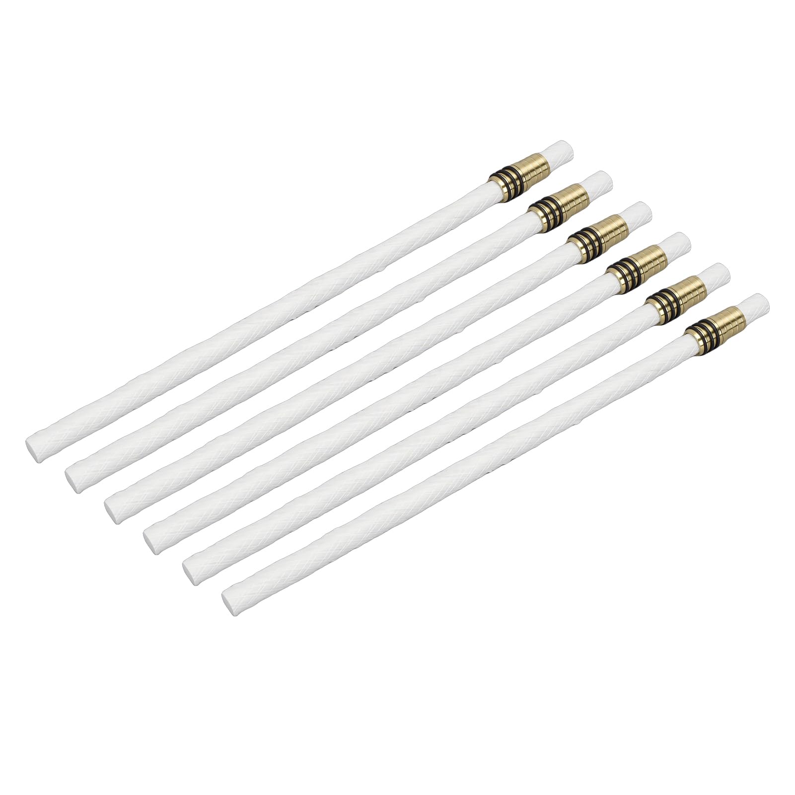 Ausla Wine Bottle Torch Kit, Brass Holders with Fiberglass Wicks, 6 Replacement Wicks for Outdoor Garden and Patio Decor