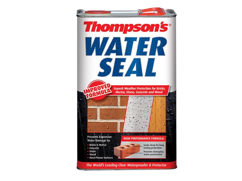 2 x Thompsons Water Seal Waterproofer & Protector Brick Concrete Stone 5 Litre