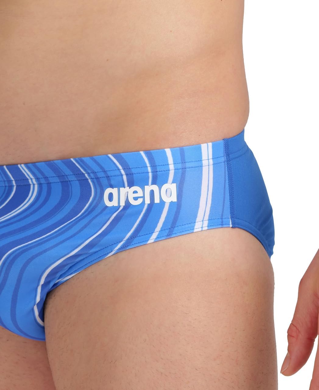 Arena Men's Performance Marbled Swim Brief MaxLife Practice Training Competitive Bathing Suit