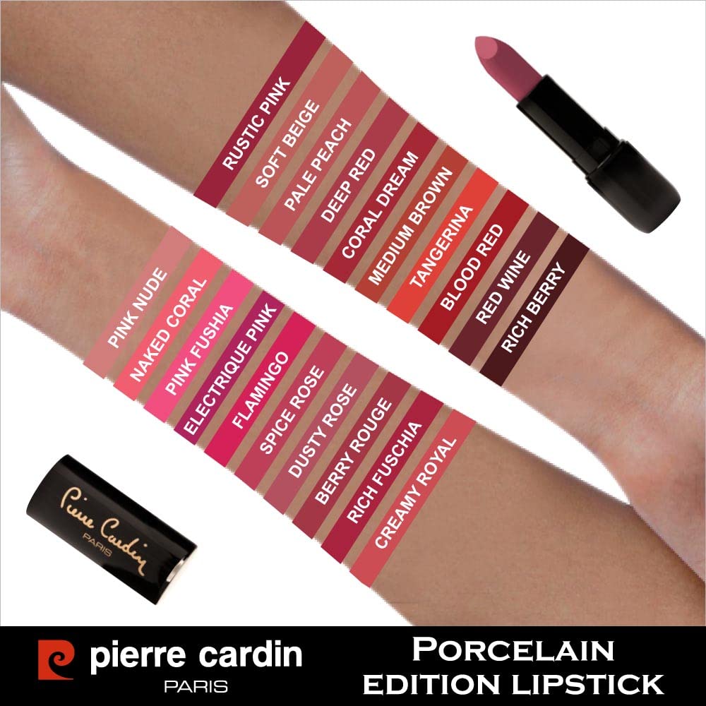 Pierre Cardin Porcelain Edition Lipstick Ruj (Spice Rose 228) (3 paketi)