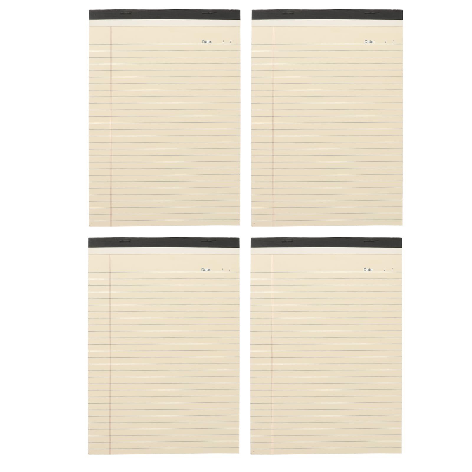 Homoyoyo Blocco Note A4 da 4 Pezzi Carta a Righe Facile da Scrivere, Fogli Spessi, Adatto per Appunti di Pianificazione e Uso Ufficio