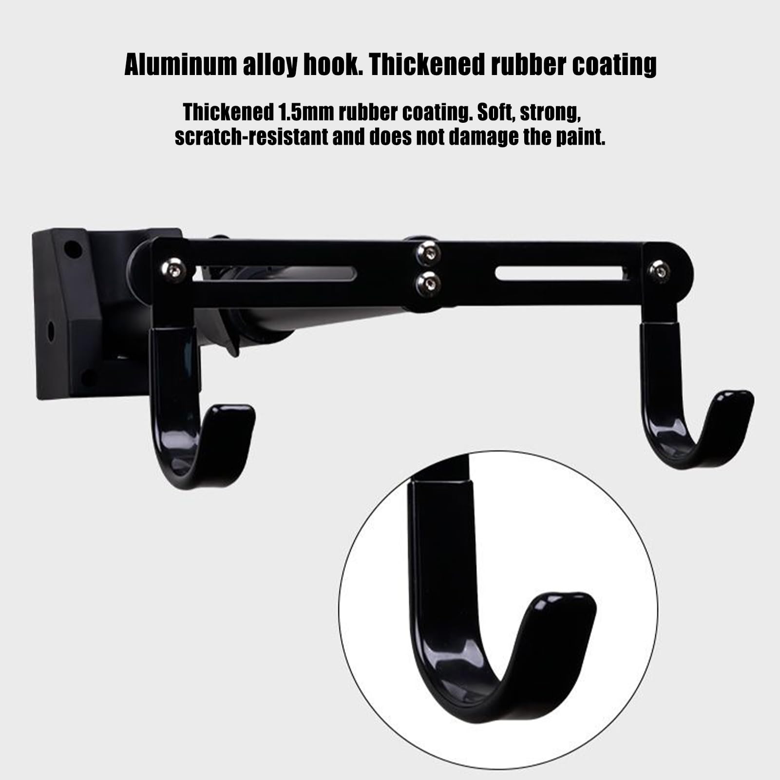 Portabicicletas De Pared Soporte Organizador Multiusos Con Ganchos Y