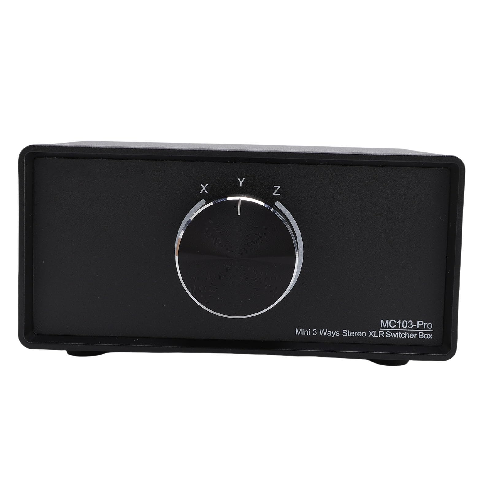 Fabater Convertidor de Interruptor de Audio XLR Equilibrado, Caja Estéreo de 3 Vías para Comparación de Calidad de Sonido, Chapado en Oro/Plug and Play