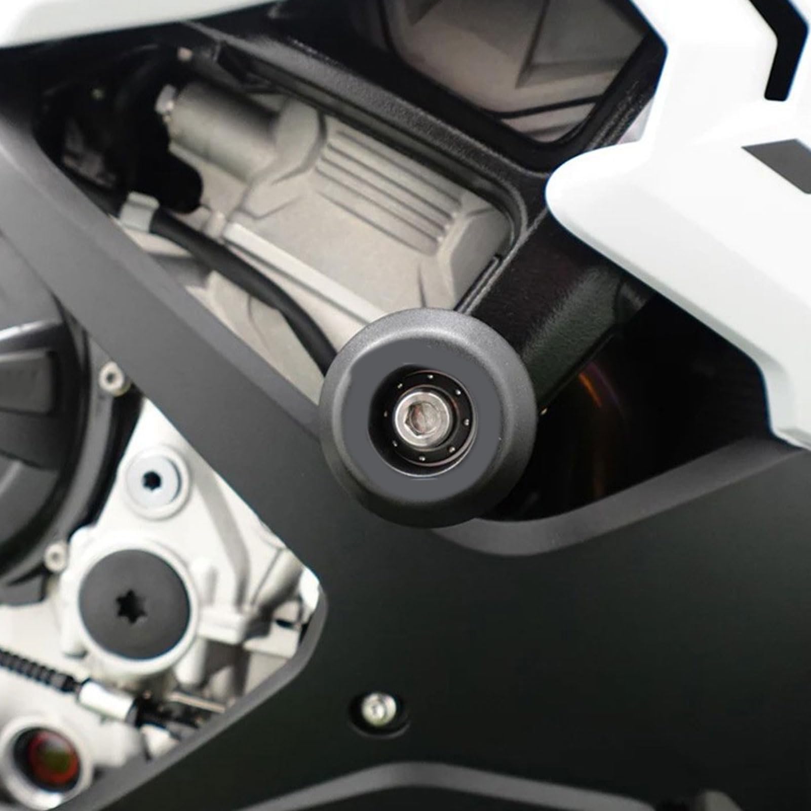 Fydun Czarne Osłony Ramy Motocykla, Ochrona Przed Wypadkami, 20% Włókna Szklanego, 80% Nylonu z Aluminium T6063 do 2025-2026.