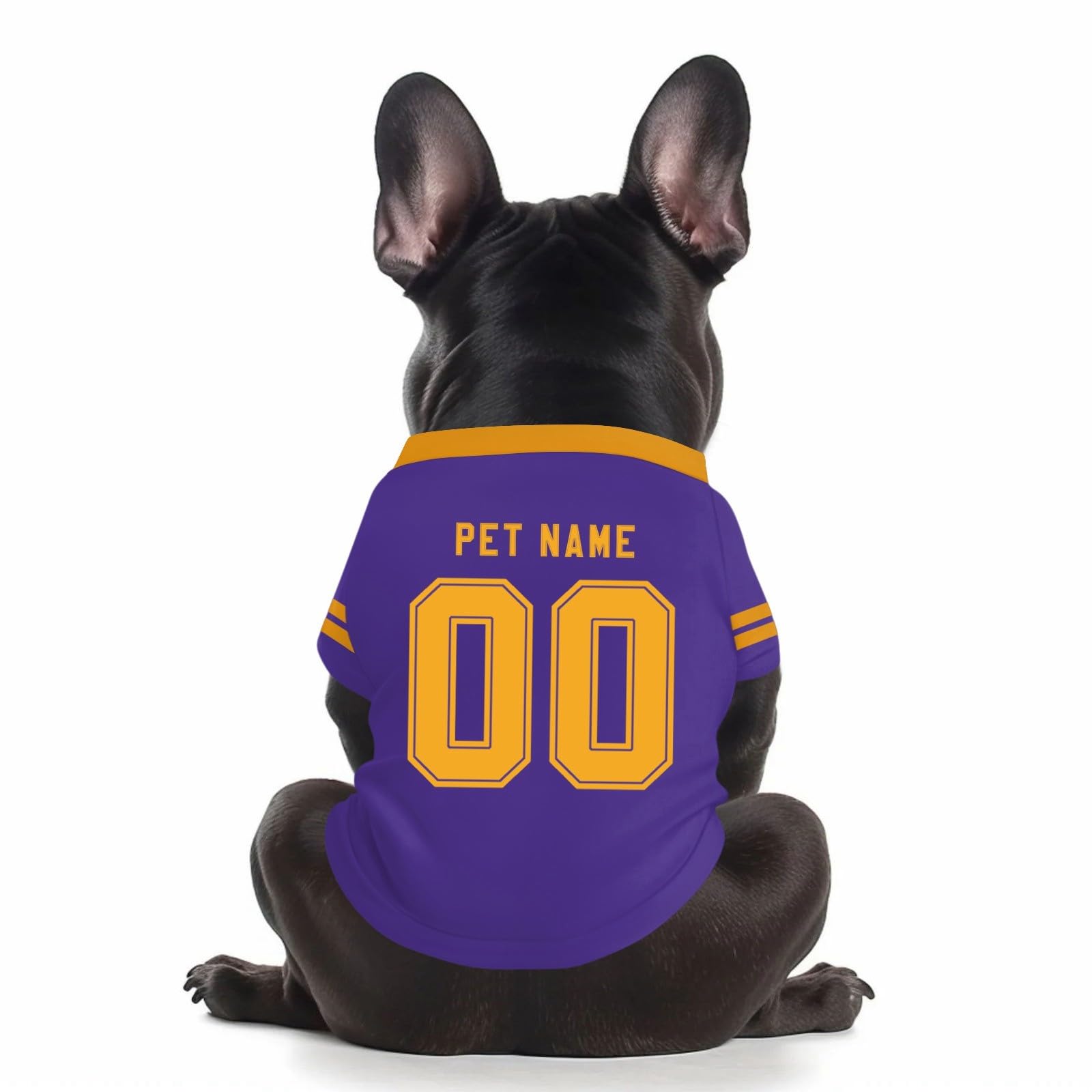 Customized Dog T-Shirt with Number, Personalized Dog Football Shirt, Breathable & Quiack Dry Football Jersey Gym Shirt for Large Medium Small Dogs & Cats — image 1
