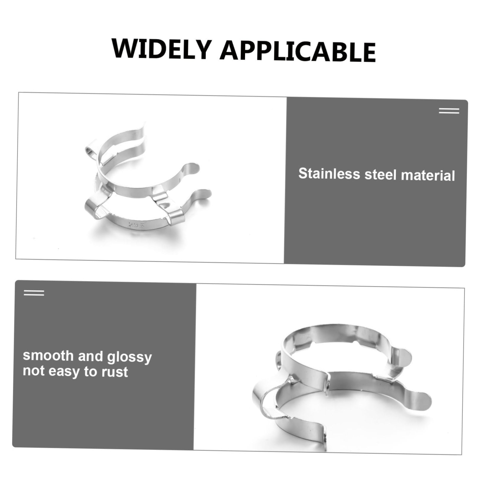 3 Set Morsetto Di Giunzione In Acciaio Inossidabile Tipo Riutilizzabile Morsetto Keck Nero Metal Labs Di Giunzione In Metallo Clip Di 4 pezzi*3