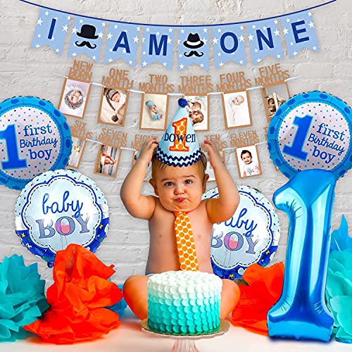 Image of Party Propz 1st Birthday Decorations For Boys - Birthday Decorations For Baby Boy | First Bday Decors For Boy | Birthday Decoration Items 1 Year