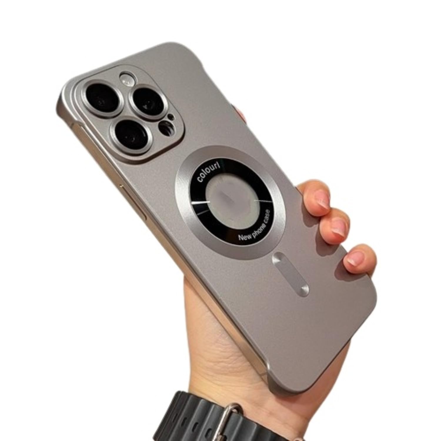 Coque ultra fine iPhone 15 14 13 protection élégante grise sans cadre