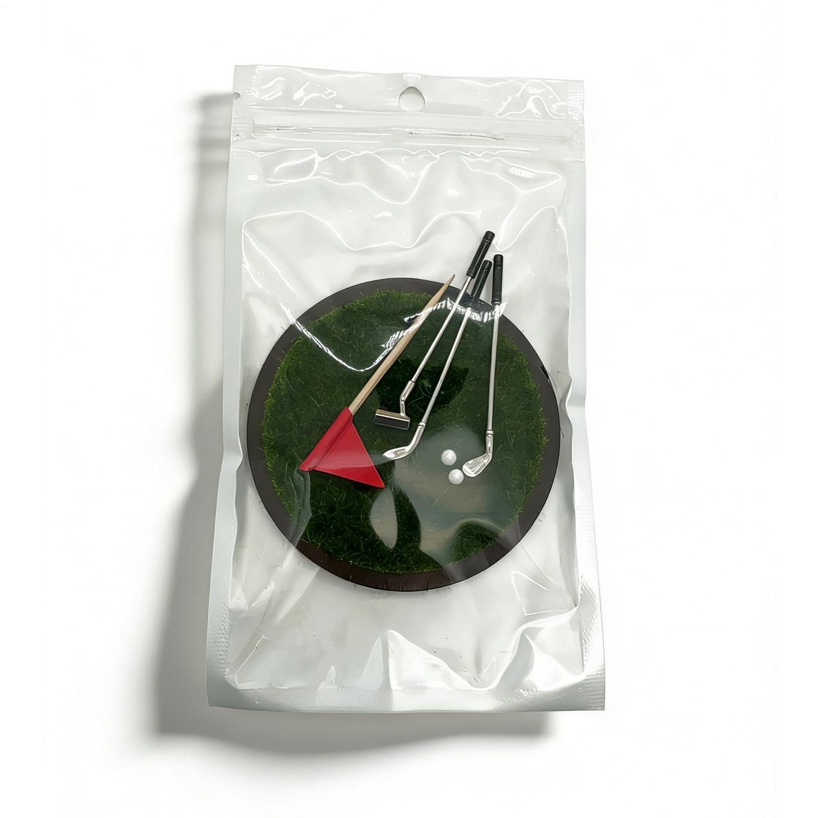 Mini-Desktop-Golfspiel, Tisch-Golfspiel, tragbares Mini-Putting-Green-Spielzeug-Set, tragbares Putting-Green-Spielzeug, PP-Metall, für Büro-Innen-Entspannungs-Kollegen-Schreibtisch-Spielnutzung