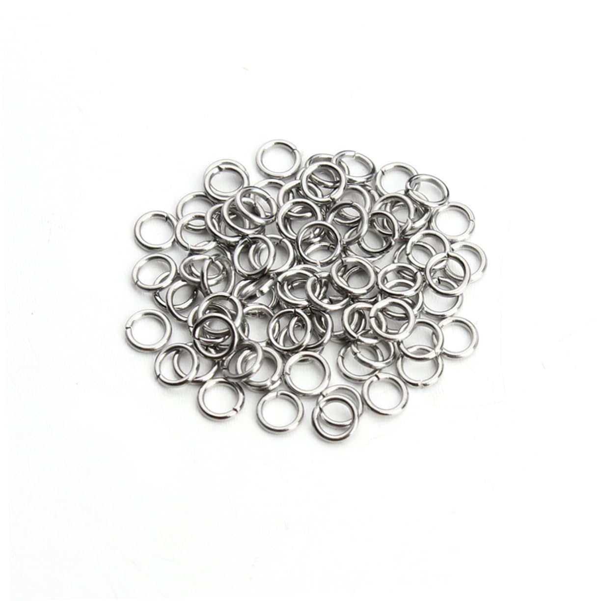 Operitacx 3stücke Schmuckherstellung Silberne Sprungringe Geschlossene Verbindungselemente Für Armbänder Halsketten Und Charms Schmuckzubehör Größenvielfalt