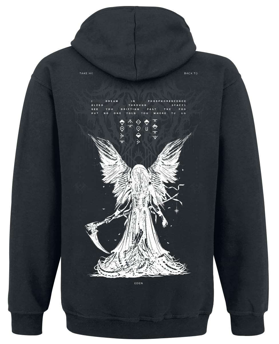 Sleep Token Reaper Homme Sweat-Shirt à Capuche Noir 50% Coton, 50% Polyester Regular/Coupe Standard