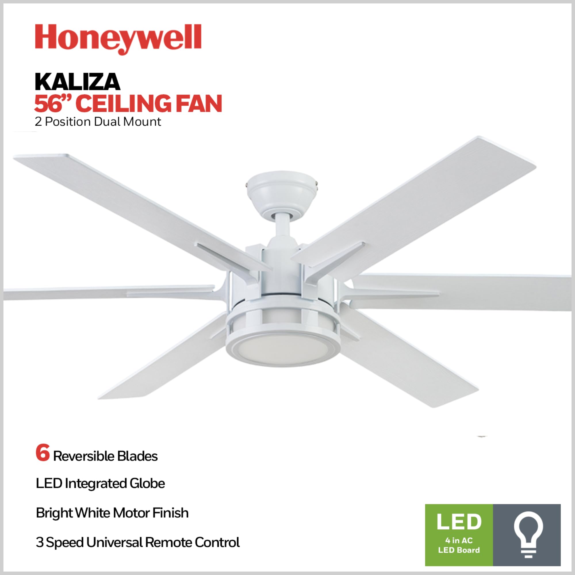 Amazon.com: Honeywell Ceiling Fans Kaliza Modern 56 Inch Ceiling