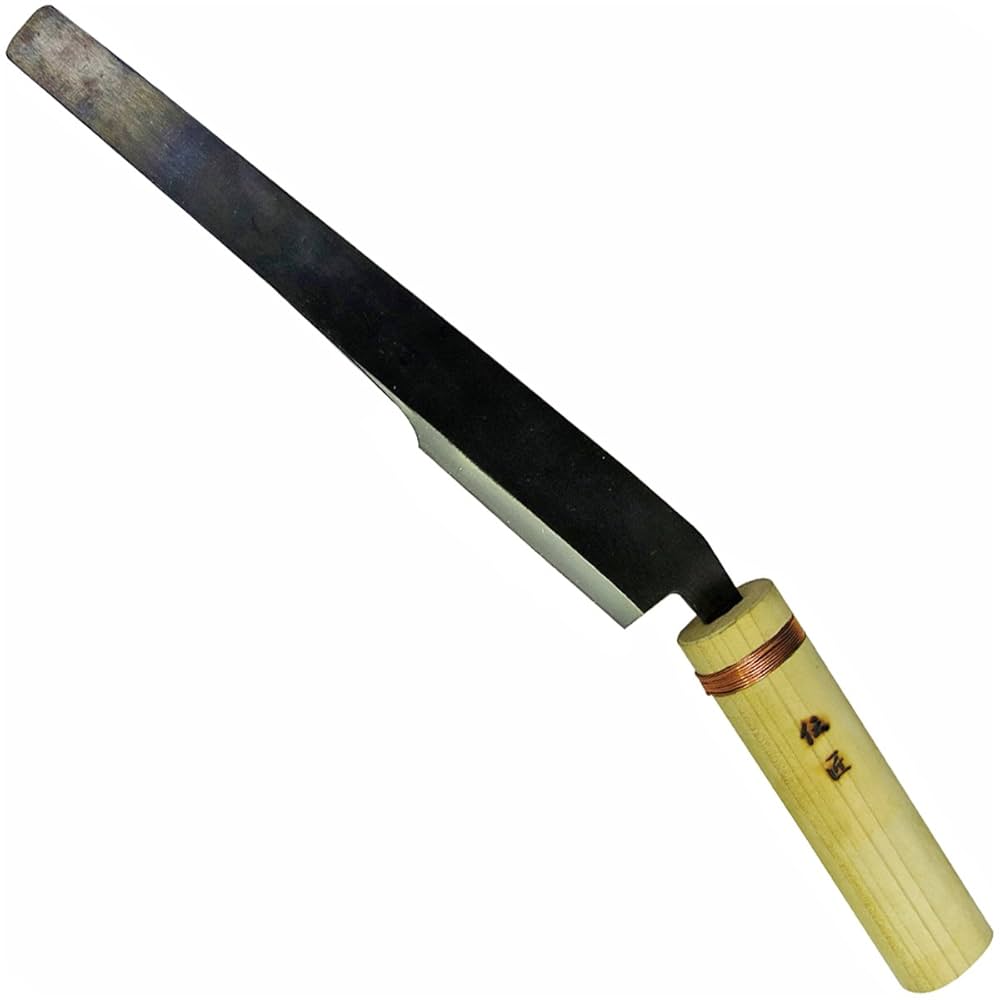 小柄 竹図 Amazon | 伝匠 本職用 竹銑 柄付 小 3寸 | 内丸かんな