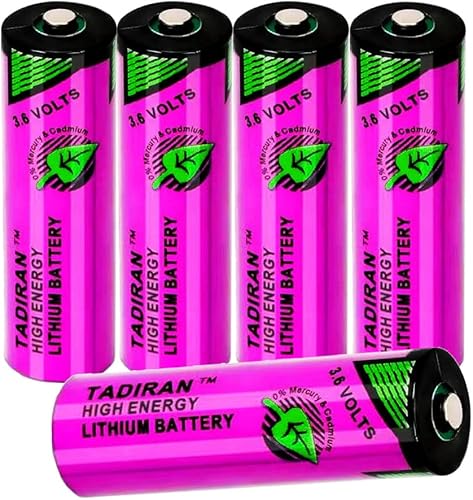 Paquete de 5 baterías TL-5903 de 3.6 V 2400 mAh para batería de litio Tadiran TL-5903 3.6V AA, SL-360 S7-400 ER14500 ER14505 TL-2100 6ES7971-0BA00