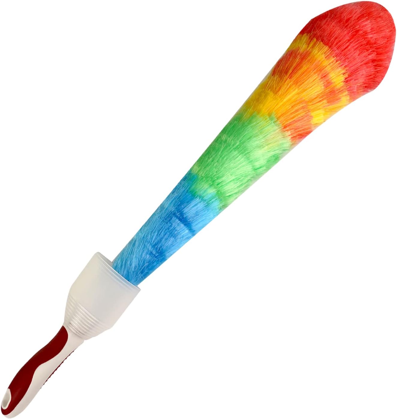 ROADPOWER Feather Static Duster Electrostatic Soft Rainbow Bendable Flexible Multicoloured Cobweb Cleaner Tool Dusting Brush For Cleaning Ceiling Fan Furniture Multipurpose (Pack of 1)