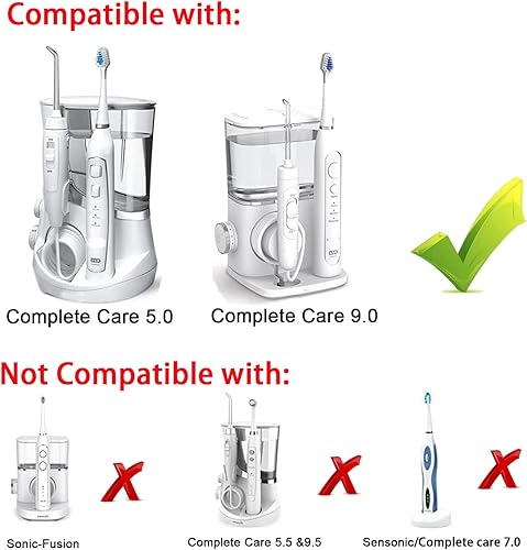 Miniatura 4 de Cabezales de repuesto para cepillo de dientes Waterpik Complete Care 9.0 (CC-01), Care 5.0 (WP-862) Recambio de cepillo de dientes eléctrico sónico