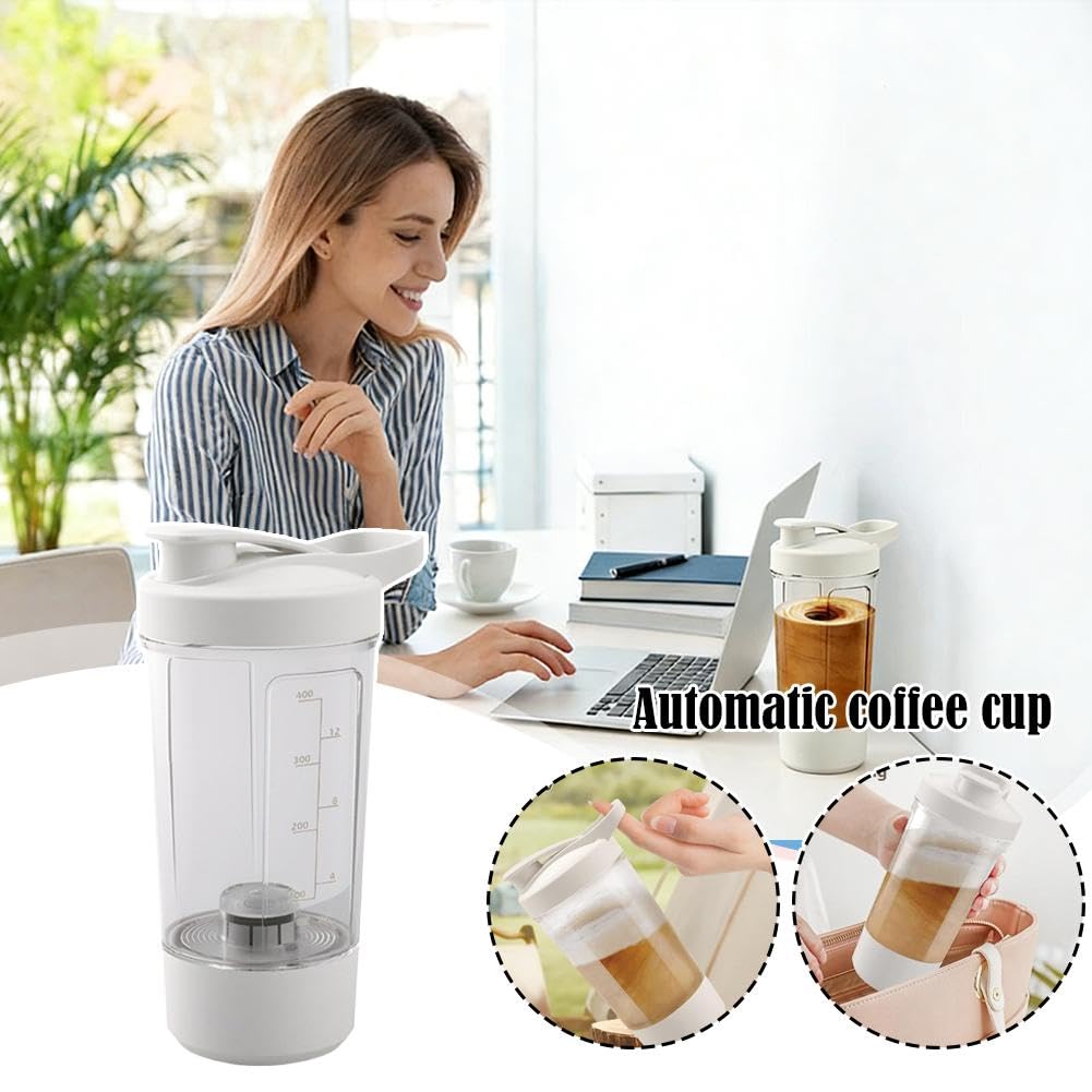 Elektrischer Shaker-Becher, 7000 U/min, automatische Mischflasche für Protein-Shakes und Kaffee, 625 ml, tragbarer Mixer mit Typ-C-Schnellladung