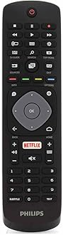 Philips 996596001555 YKF406-001 Genuine Remote Control for 32PFH5501 49PFH5501 55PUS6401 LCD LED 3D HD Smart TV'S with Netflix Button
