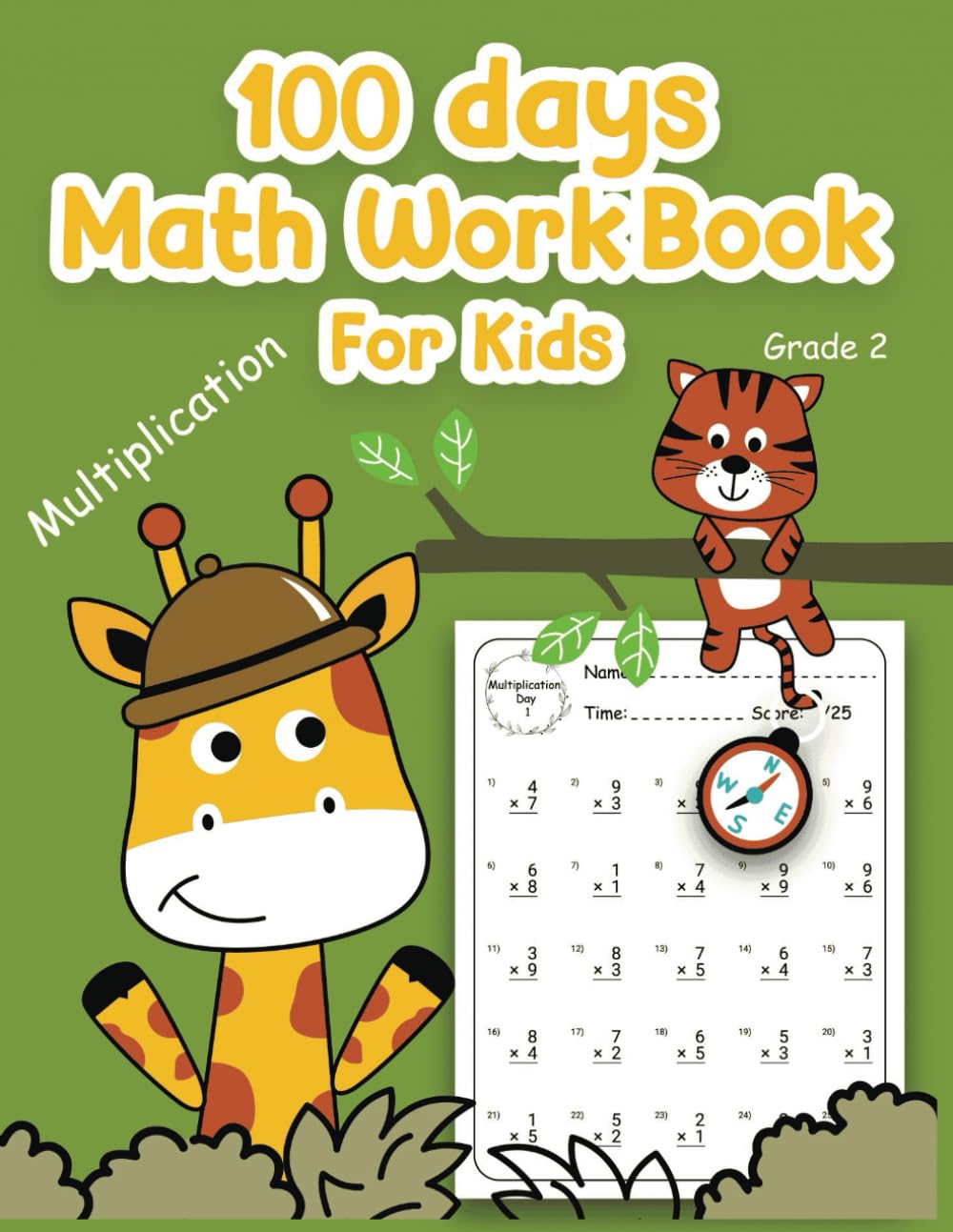 100 Days Math WorkBook For Kids Grade 2: Daily Practice to Boost Math Skills and Confidence