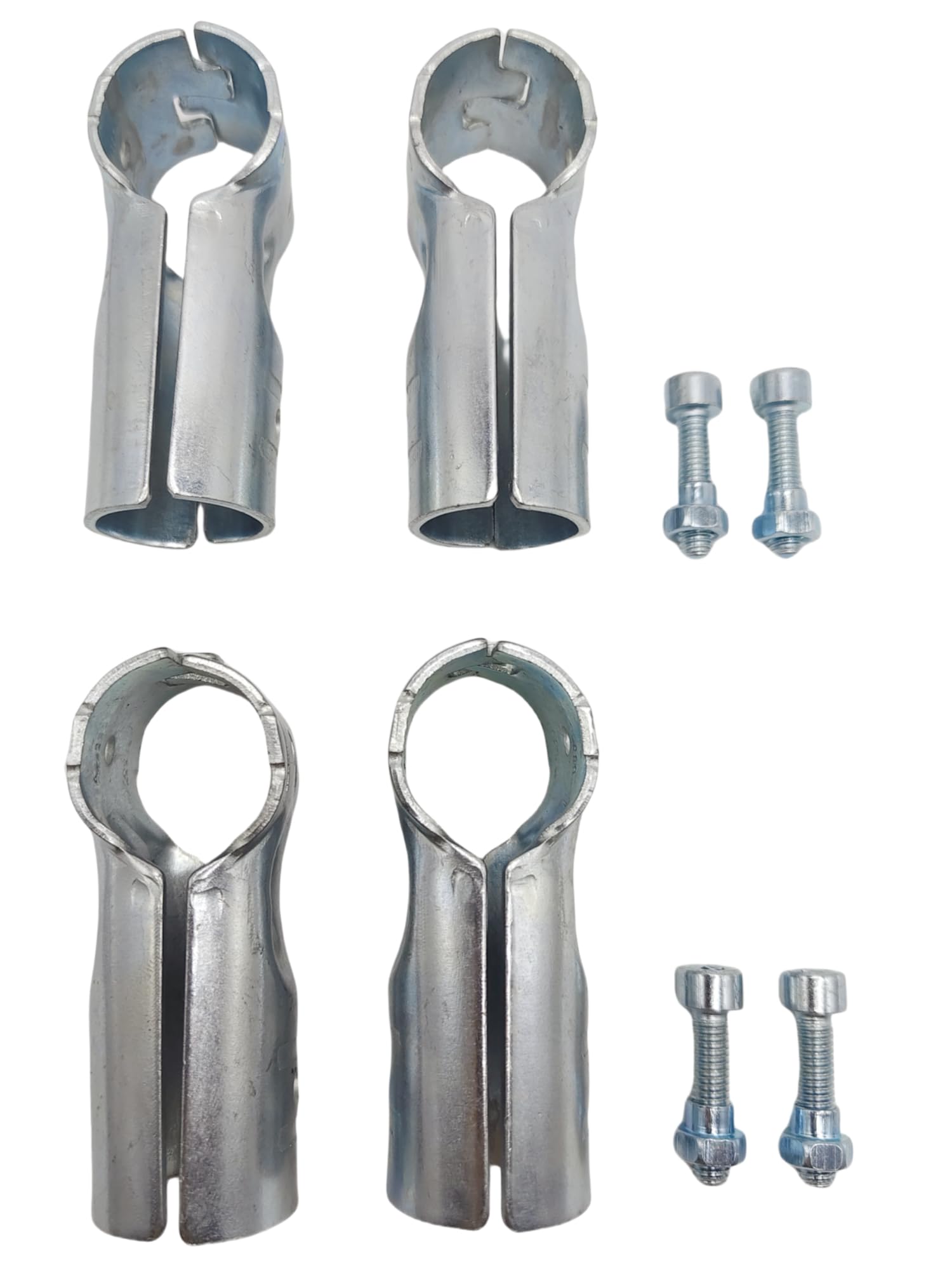 Lot de 4 connecteurs de tuyau en métal raccord serrage tube 2.5 cm