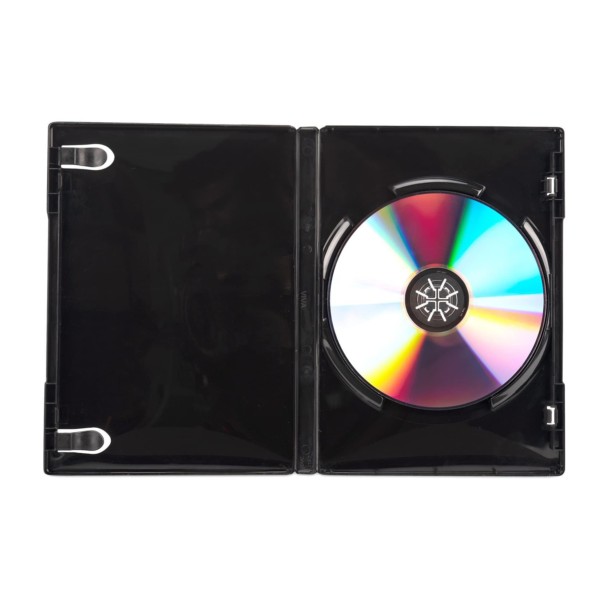 50 pezzi Amaray DVD Case Nero singola A-Ware