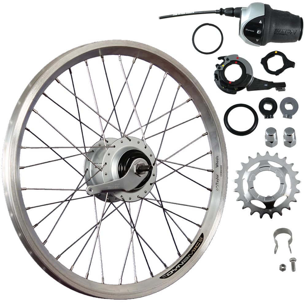 20 Zoll Hinterrad Shimano Nexus Inter 8 SG-C6000 Rücktrittbremse Silber